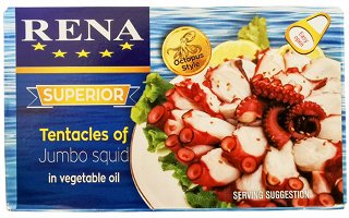 Rena Tentacles Of Jumbo Squid  In Vegetable Oil 120g