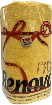 Renova Kitchen Paper Roll Yellow 120Sheets 1Pc