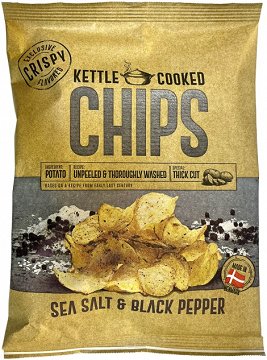 Kettle Cooked Sea Salt & Black Pepper 150g