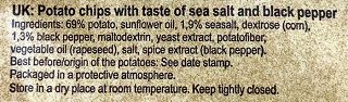 Kettle Cooked Sea Salt & Black Pepper 150g