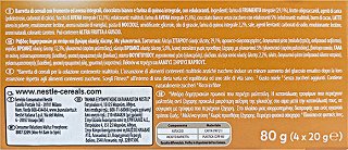 Nestle Fitness Fiber Honey Flavor Bars Χωρίς Προσθήκη Ζάχαρης 4x20g