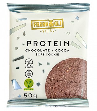 Frank & Oli Protein Soft Cookie Chocolate Cocoa Χωρίς Πρόσθετη Ζάχαρη 50g