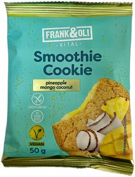 Frank & Oli Smoothie Cookie Pineapple Mango Coconut Χωρίς Πρόσθετη Ζάχαρη 50g
