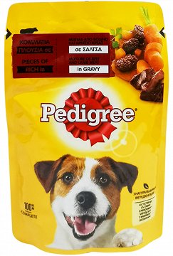Pedigree Κομμάτια Βοδινό & Αρνί Σε Σάλτσα 100g