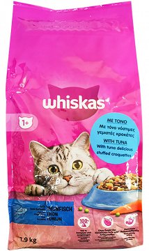 Whiskas Adult Ξηρή Τροφή Με Τόνο 1.9kg