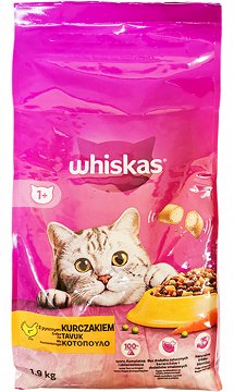 Whiskas Adult Ξηρή Τροφή Με Κοτόπουλο 1.9kg