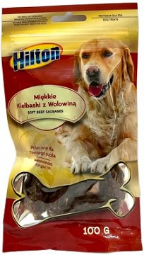 Hilton Dog Treats Soft Beef Sausages 100g