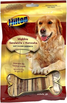 Hilton Dog Treats Soft Chicken Sandwich 100g