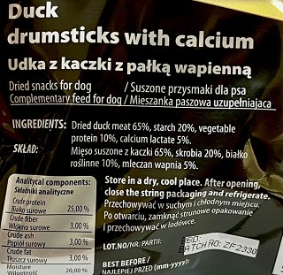 Hilton Super Dog Snacks Duck Drumsticks With Calcium 100g