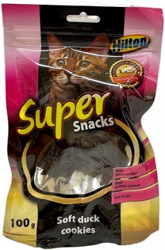 Hilton Super Cat Snacks Soft Duck Cookies 100g