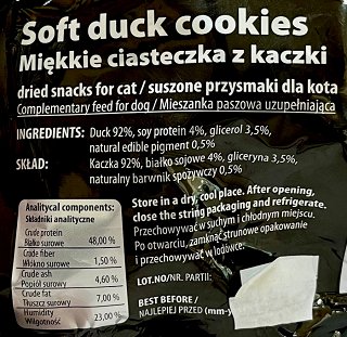 Hilton Super Cat Snacks Soft Duck Cookies 100g