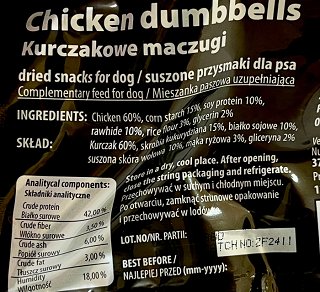 Hilton Super Dog Snacks Chicken Dumbbells 100g