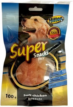 Hilton Super Dog Snacks Soft Chicken Breasts 100g