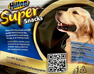 Hilton Super Dog Snacks Soft Chicken Breasts 100g
