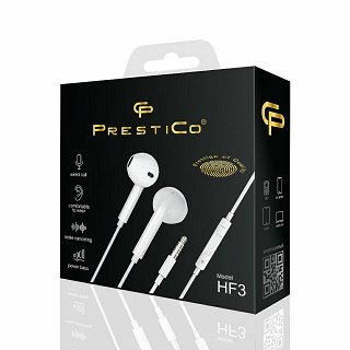 Prestico Earphone 3.5mm Jack Headphone Plug 1Τεμ