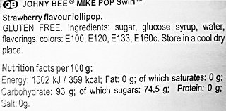 Mike Pop Swirl Lolly Gluten Free 50g