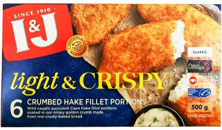 I & J Light & Crispy Παναρισμένα Φιλέτα Μερλούζας Classic 6Τεμ