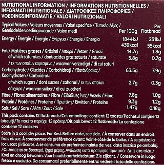 Nairns Original Oats Flatbreads Gluten Free 150g