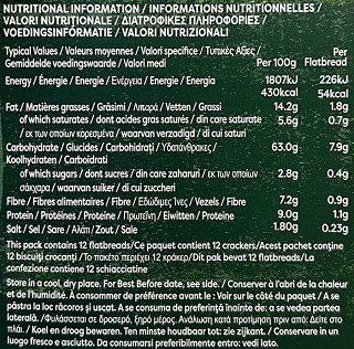 Nairns Rosemary & Sea Salt Flatbreads Gluten Free 150g