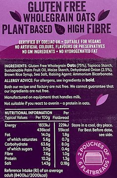 Nairns Caramelised Onion Flatbreads Gluten Free 150g
