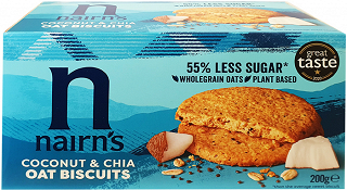 Nairns Oat Biscuits Coconut & Chia 200g