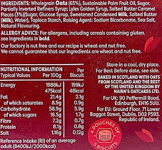 Nairns Oat Biscuits Salted Caramel 200g