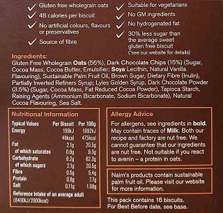 Nairns Biscuit Breaks Με Βρώμη & Κομματάκια Σοκολάτας Χωρίς Γλουτένη 160g