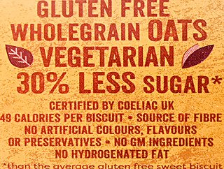 Nairns Oaties Biscuits With Chocolate Chip Gluten Free 160g