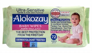 Alokozay Ultra Sensitive Μωρομάντηλα Χωρίς Άρωμα 72Τεμ
