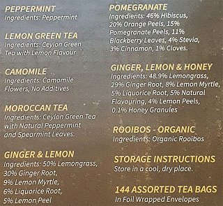 Alokozay Premium Tea Assortment Collection Wooden Box 144Pcs