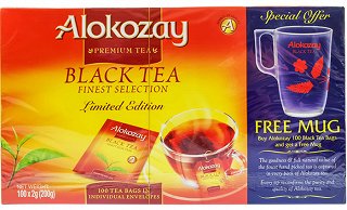 Alokozay Μαύρο Τσάι 100Τεμ + Δωρεάν Φλιτζάνι
