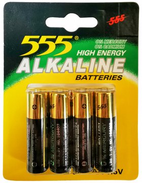 555 Αλκαλικές Μπαταρίες AA 4Τεμ
