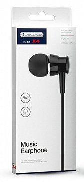 Jellico Music Earphone X4 Black 1Pc