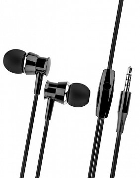 Jellico Music Earphone X4 Black 1Pc