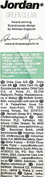 Jordan Green Clean Toothbrush Medium 1Pc