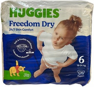 Huggies Freedom Dry 6 30Τεμ