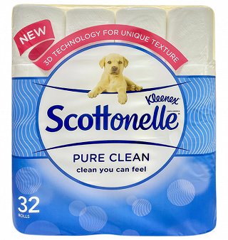 Kleenex Scottonelle Pure Clean Χαρτί Τουαλέτας 32Τεμ
