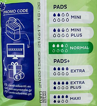 Tena Discreet Normal 12Pcs
