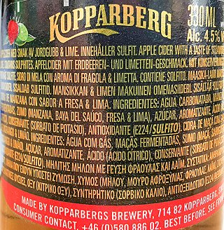Kopparberg Strawberry & Lime Cider 330ml