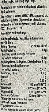 Oatly Barista Oat Drink 500ml