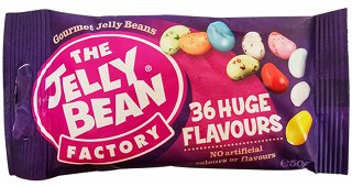 The Jelly Bean Factory Gourmet Jelly Beans 36 Huge Flavours 50g