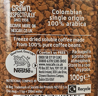Nescafe Cap Colombia 100g