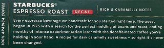 Starbucks Decaf Espresso Roast Capsules 10Pcs