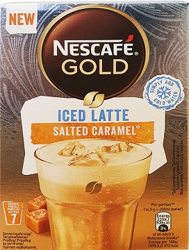 Nescafe Gold Iced Latte Salted Caramel 7X14.5g