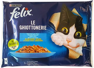 Felix Ποικιλία Ψαρικών Σολωμό Τόνο Σε Ζελέ 4x85g