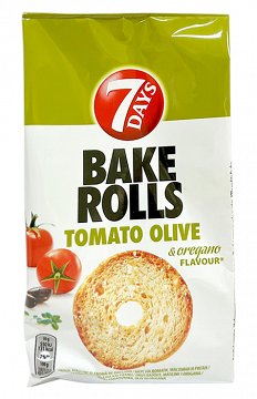 7Days Bake Rolls Tomato Olive & Oregano 80g
