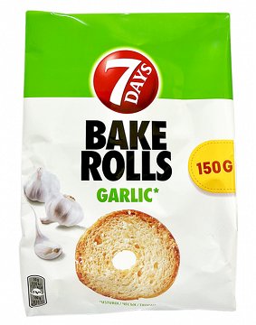 7Days Bake Rolls Garlic 150g