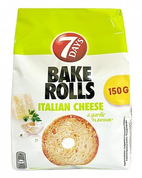 7Days Bake Rolls Τυρί & Σκόρδο 150g