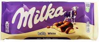 Milka Milk Chocolate Bubbly White 95g