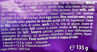 Cadbury Milk Chocolate Chip Cookies 135g